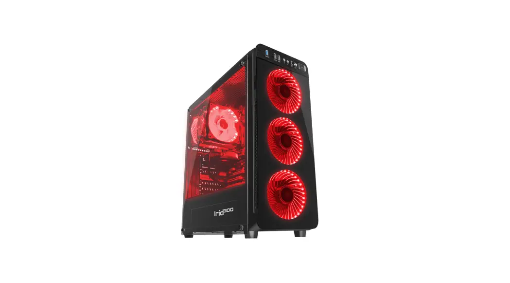 Genesis Irid 300 Red Midi Tower Case Installation Guide