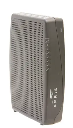 image of front of ARRIS TM822 modem