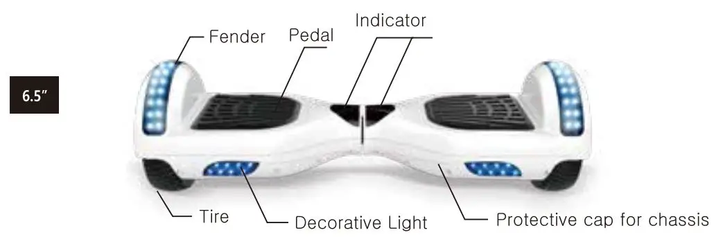 LIKE SPORTING L80000920 JD6 6.5 Inch Self Balancing Hoverboard User Manual - Accessories