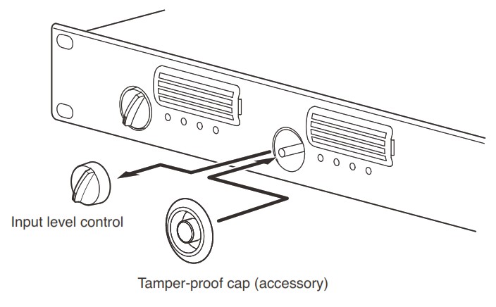 TOA DA 250D CE301 Dual Power Amplifiers - TAMPER-PROOF CAP ATTACHMENT 1