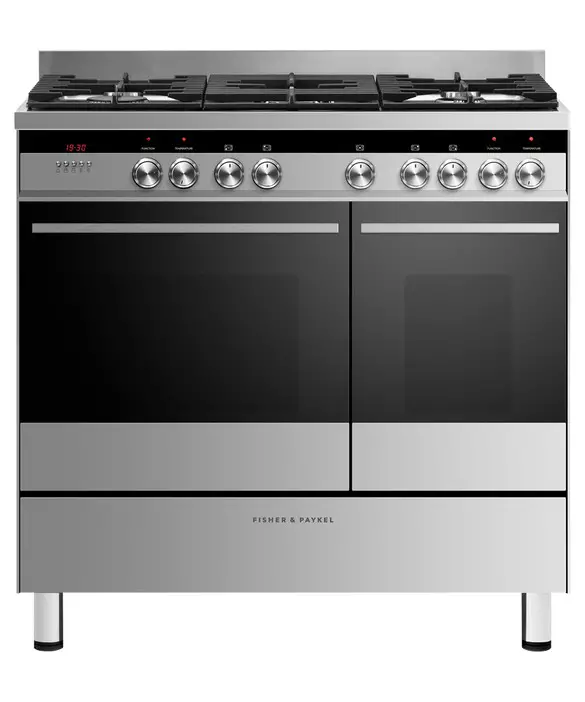 FISHER PAYKEL OR90L7DBGFX1 5 Burners Freestanding Range Cooker Dual Fuel