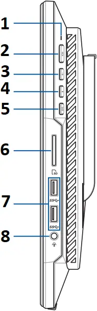 ASUS E1600WK - Right view