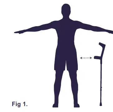 KMINA K10005 Forearm Crutches for Adults - fig