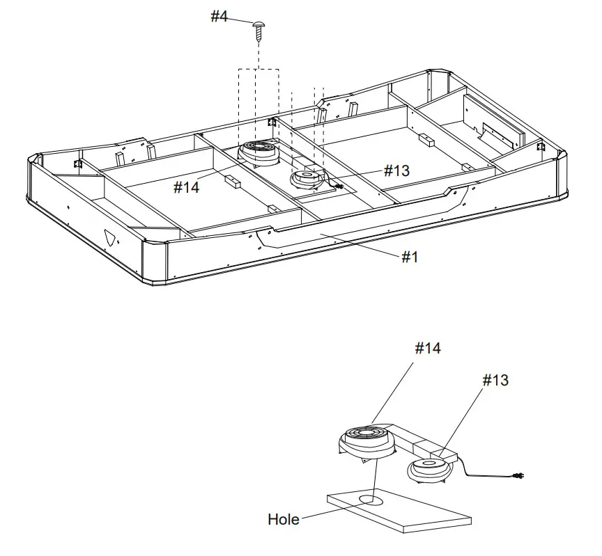 COUGAR ARCH Pro Air Hockey Table - Figure 3