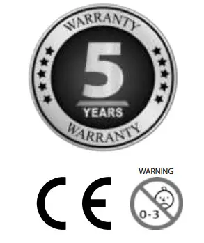 COUGAR ARCH Pro Air Hockey Table - wranty