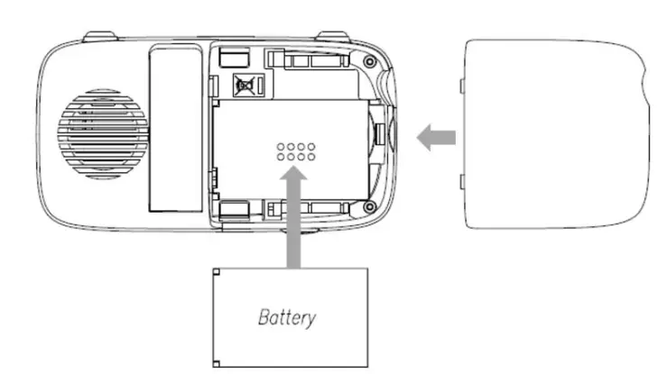motorola VM482ANXL 2.8 Inch Baby Video Monitor - Battery
