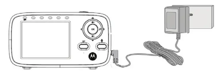 motorola VM482ANXL 2.8 Inch Baby Video Monitor - Power