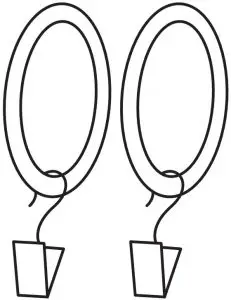 CURTAIN RING WITH CLIP AND HOOK