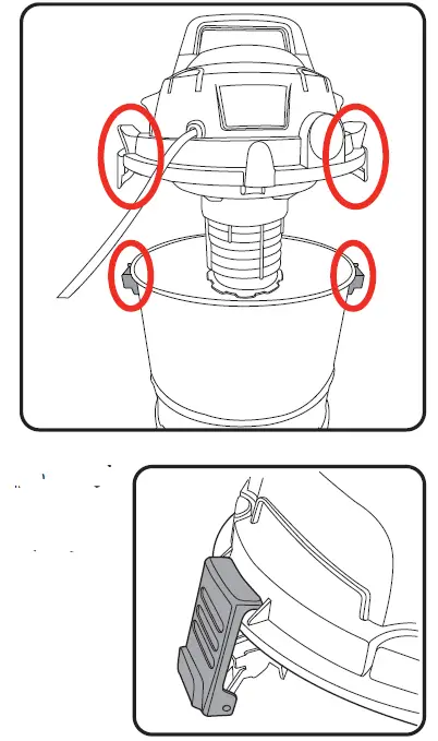 ozito VWD-1212 Wet and Dry Vacuum 4