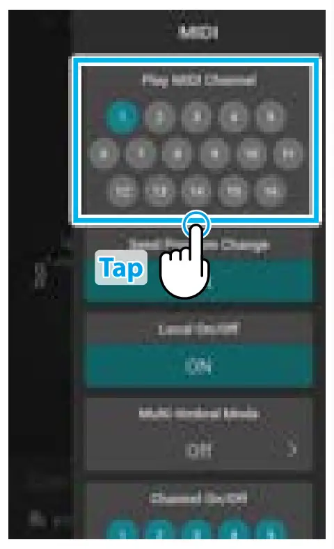 Novus NV10S NV5S - Changing the MIDI Channel