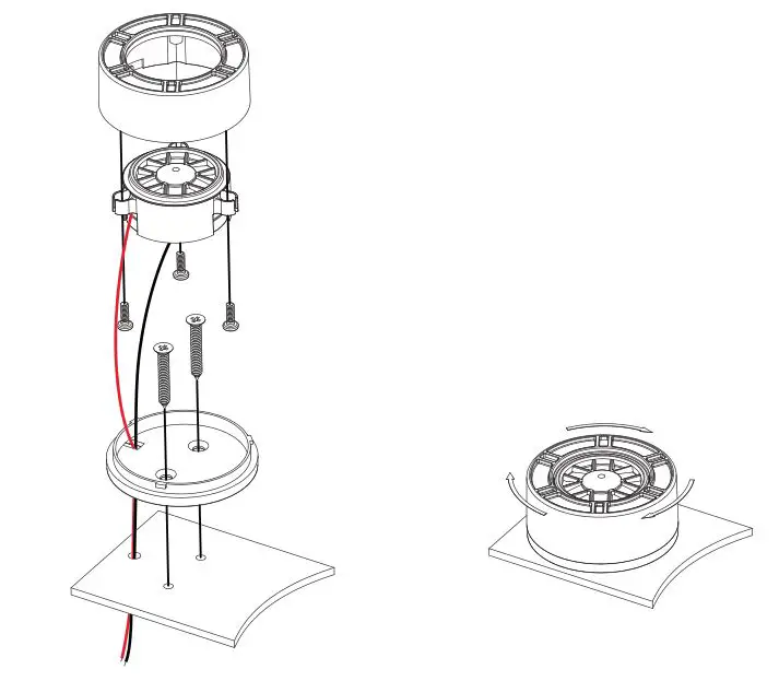 PYLE PLMR65C2B Two-Way Marine Component-Coaxial Speaker System - Put the tweeter as surface mount