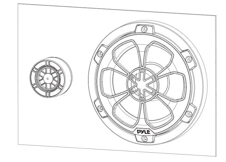 PYLE PLMR65C2B Two-Way Marine Component-Coaxial Speaker System - Version 2 By 2-Way component speaker usage