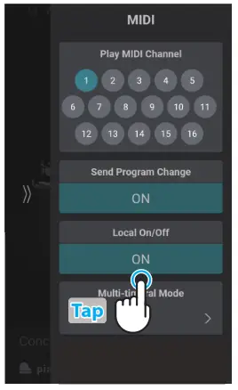 KAWAI CA901 Digital Piano - Control setting