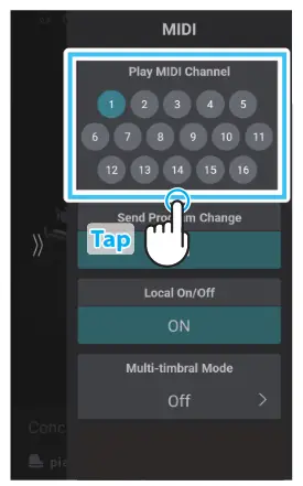 KAWAI CA901 Digital Piano - MIDI Channel