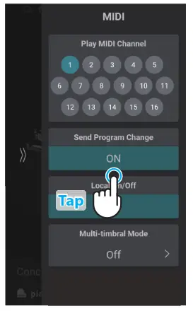 KAWAI CA901 Digital Piano - Numbers setting