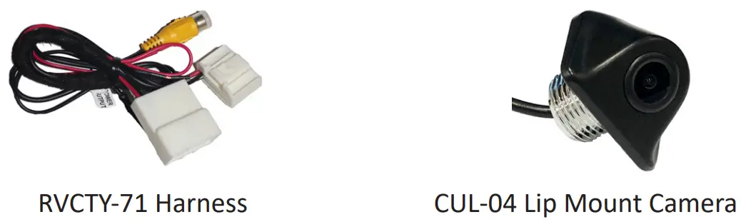 CRUX RVCTY-71 Rear View Integration with Lip Mount Camera for Select Toyota Vehicles - fig 1