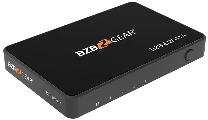 BZBGEAR BZB-SW-41A HDMI 18Gbps 4x1 Switcher with Audio Extractor