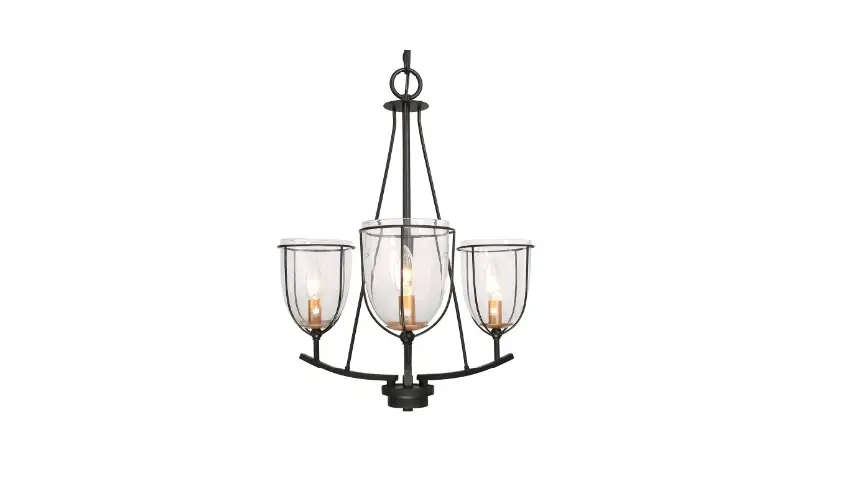 Uolfin A04266 Optimant Lighting Theia 3-light Black Chandelier Instruction Manual