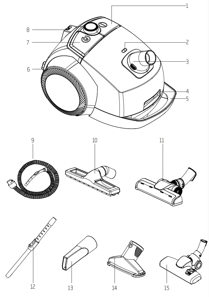 beko VCC 44821 AB Vacuum Cleaner - 1