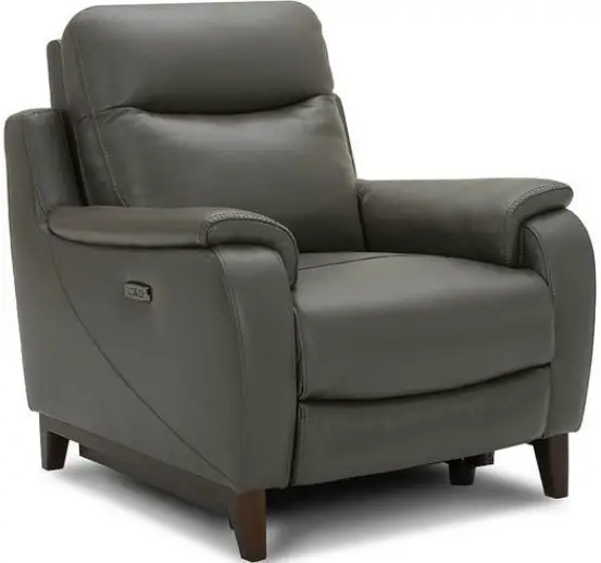GilmanCreek 1635574 Leather Power Swivel Glider Recliner
