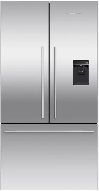 FISHER PAYKEL RF610ADUX5 Freestanding French Door Refrigerator Freezer 90cm 569L Ice and Water