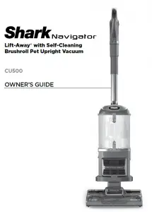 Shark Navigator Lift-Away with Self-Cleaning Brushroll Pet Upright Vacuum CU500 User Manual