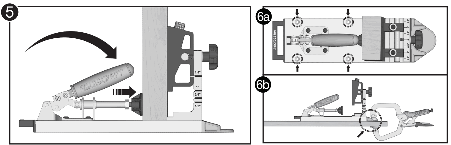 MILESCRAFT PocketJig400 Pocket Hole Jig - Figure 10