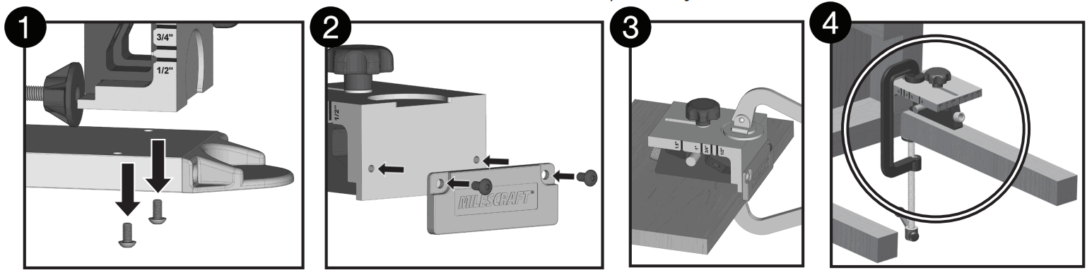 MILESCRAFT PocketJig400 Pocket Hole Jig - Figure 15