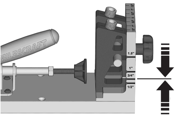 MILESCRAFT PocketJig400 Pocket Hole Jig - Figure 4