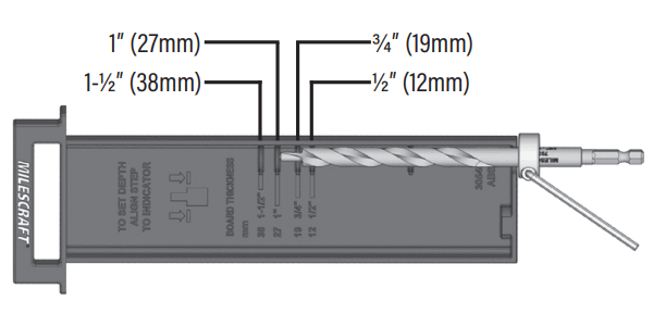 MILESCRAFT PocketJig400 Pocket Hole Jig - Figure 5