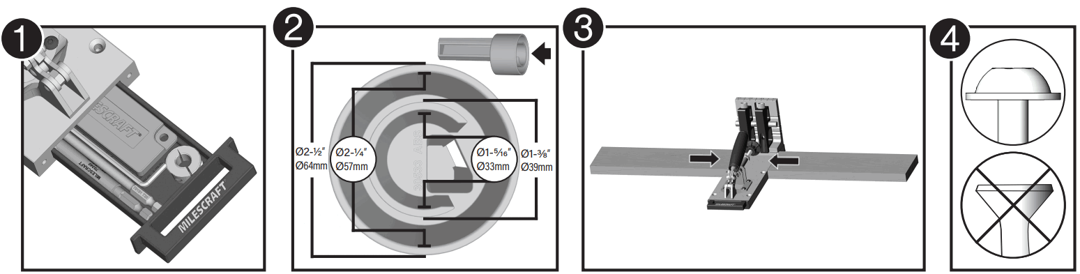 MILESCRAFT PocketJig400 Pocket Hole Jig - Figure 7