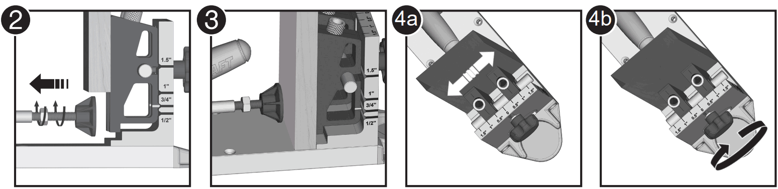 MILESCRAFT PocketJig400 Pocket Hole Jig - Figure 9