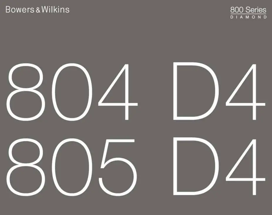 Bowers Wilkins 800 Series Diamond Speakers User Manual