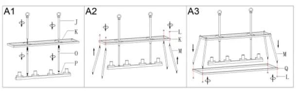ZEVNI-A04475-Elvia 4-Light-Gold-Modern-Contemporary-Cage-Chandelier-3