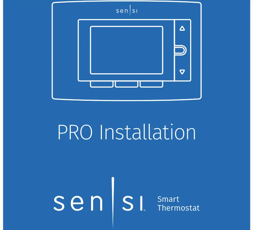 Sensi Smart Thermostat Pro Installation