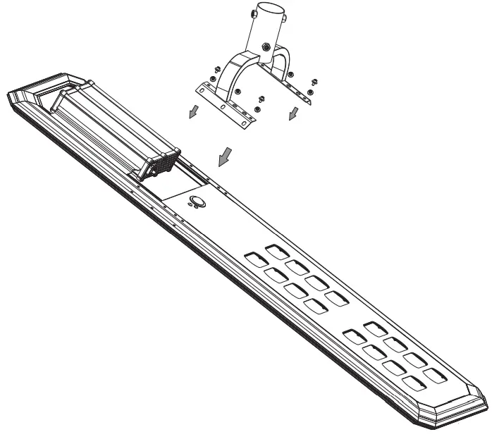 Xmart STL 3 I Street Light - supplied screws