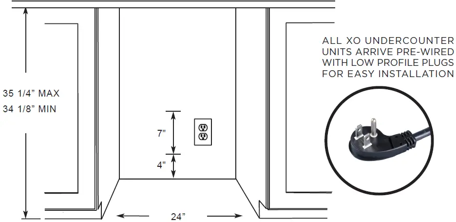 XOU24BWDDGO Panel Ready French Door Combo 05