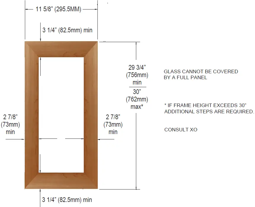 XOU24BWDDGO Panel Ready French Door Combo 10