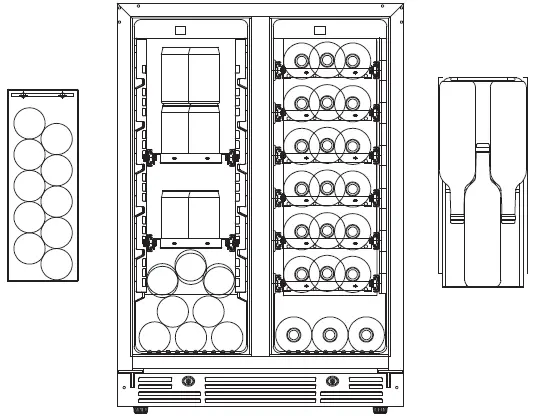 XOU24BWDDGO Panel Ready French Door Combo 19