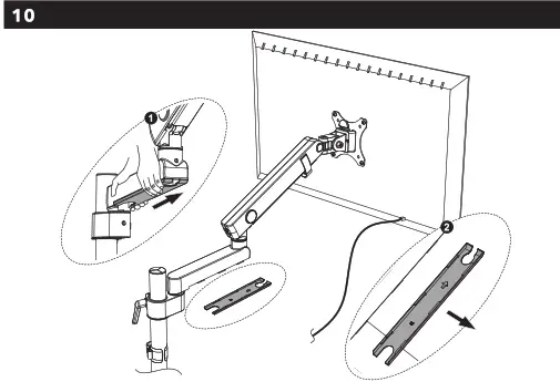 AlzaErgo APW-EGARS70BU ErgoArm Essential USB Mount - 5