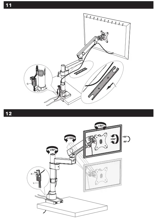 AlzaErgo APW-EGARS70BU ErgoArm Essential USB Mount - 6