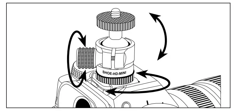 MOUNT THE BALLHEAD TO A SHOE MOUNT