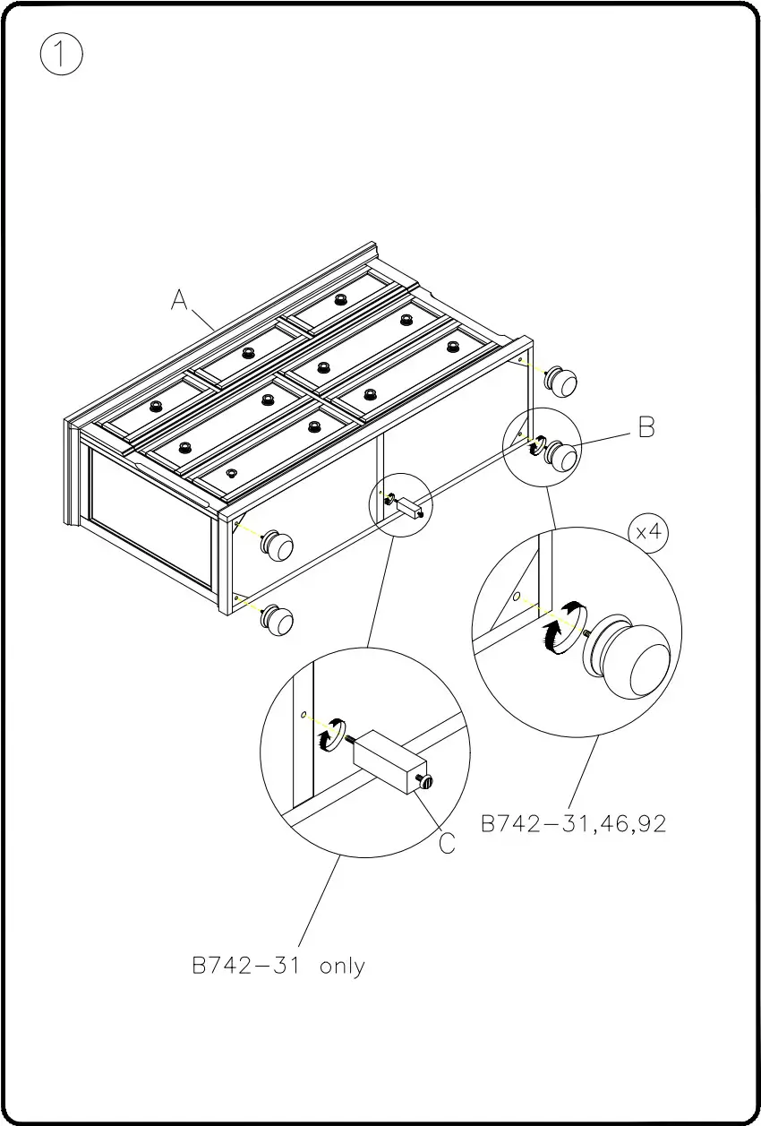 ASHLEY B74231 Robbinsdale Dresser - Figure 2