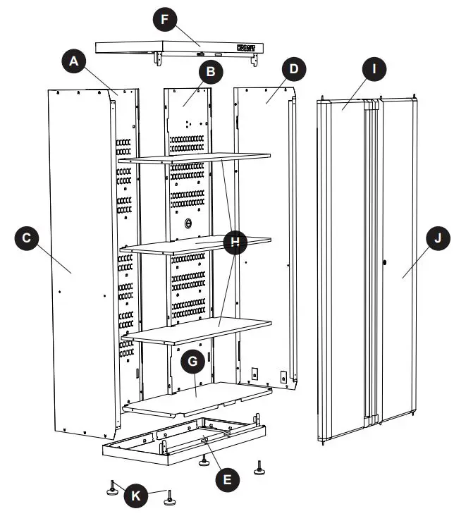 KOBALT-2368774-Steel-Freestanding-Garage-Cabinet-fig 1