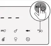 PHILIPS Airfryer HD927X - Press the On-Off button again to turn on the device
