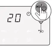 PHILIPS Airfryer HD927X - Press the On-Off button