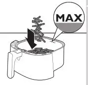 PHILIPS Airfryer HD927X - Put the ingredients in the basket