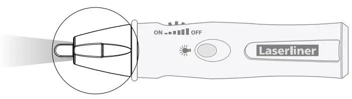 Laserliner AC-Check Non Contact Voltage Tester CAT III 1000 V LED Instruction Manual - LED outlet