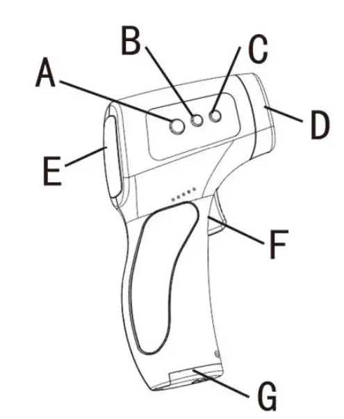 Susan HZK-801 Non-Contact Infrared Thermometer User Manual - Product Overview