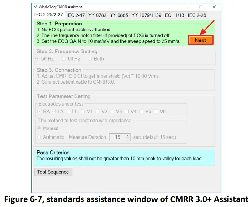 WHALETEQ CMRR 3 0+ Common Mode Rejection Ratio Tester - window